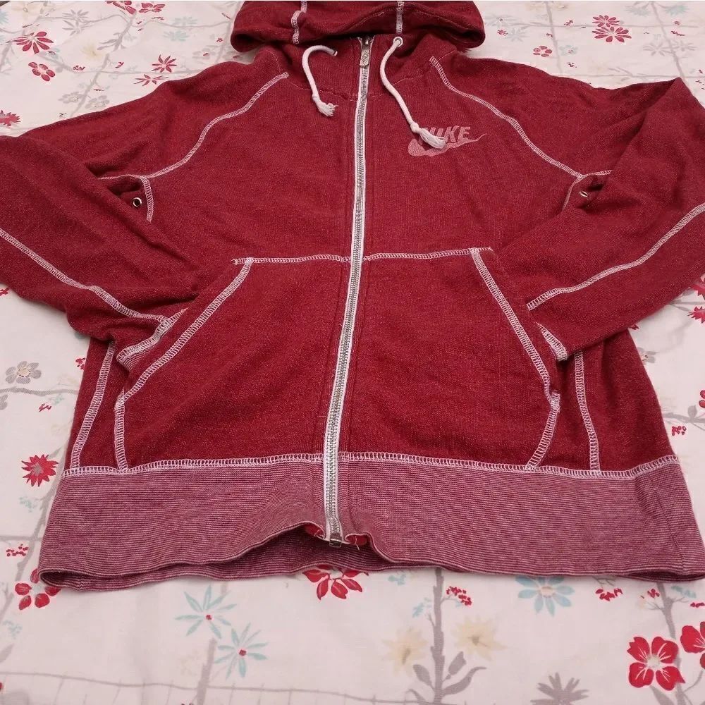 Nike Sportwear S/P Cranbrry Zip - UpPockets Fleece Hoodie Raglan Women's Jacket
